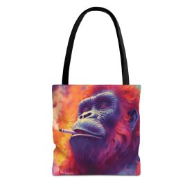 Chill Gorilla Smokes In a Colourful Trippy Universe